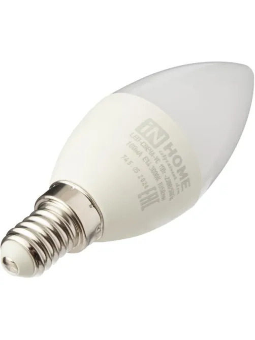 Лампа светодиодная LED-СВЕЧА-VC 11Вт 230В Е14 3000К IN HOME