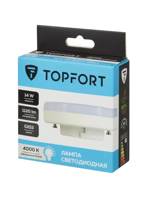 Лампа светодиодная Topfort GX53 14W 4000K
