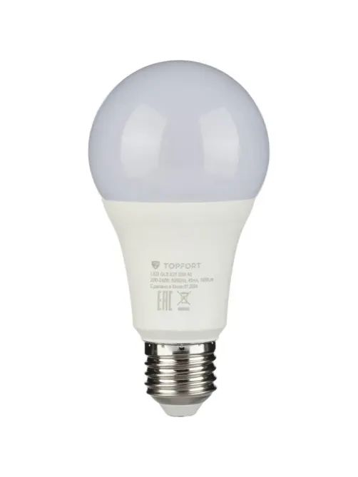 Лампа светодиодная Topfort E27 20W 4000K груша