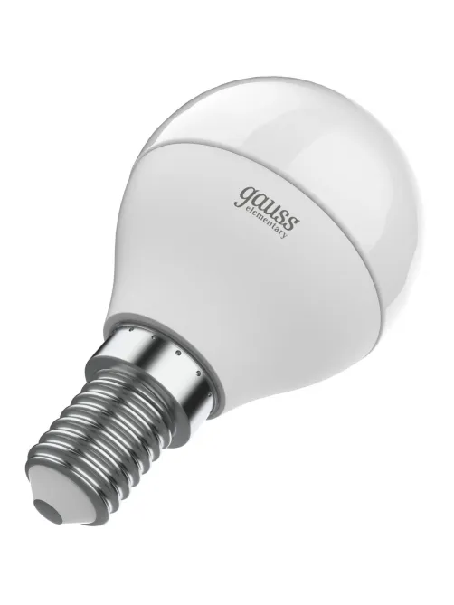 Лампа светодиодная Gauss LED Elementary Шар 6Вт E14 4100K (53126)