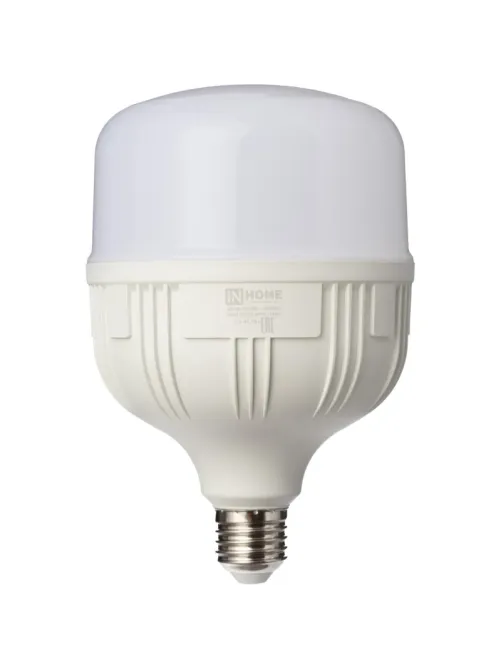 Лампа светодиодная LED-HP-PRO 50Вт 230В Е27 с адаптером E40 4000К IN HOME