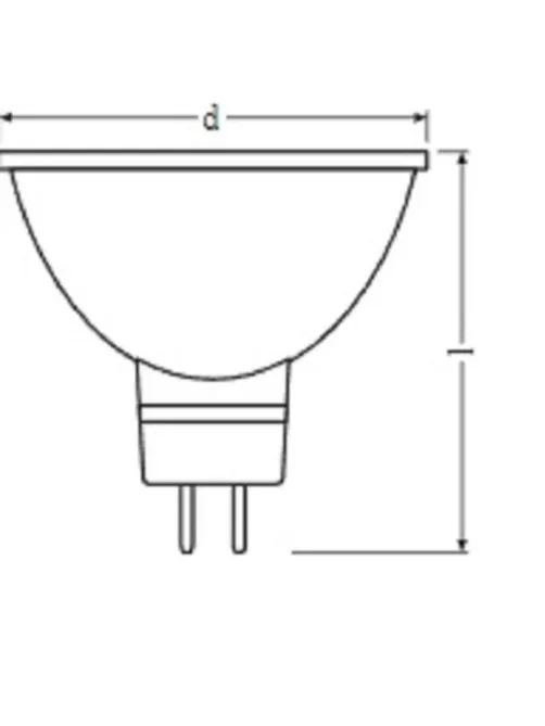 Лампа светодиодная OSRAM LSMR1650110 5W/830 230V GU5.3 4058075481169