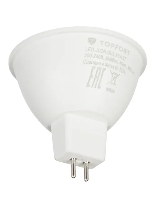 Лампа светодиодная Topfort GU5.3 220V 6W 2700K