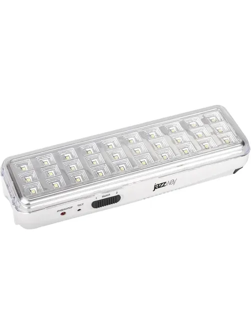 Светильник аварийный аккум Accu9-L30-wh аварийный 30SMD бел JazzWay 5024533