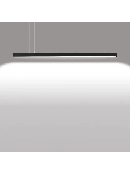 Светильник светодиодный линейный, подвесной, 24Вт, 4000К, IP40, чёрный