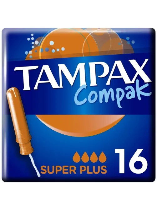 Тампоны TAMPAX Compak Super Plus Duo с аппликатором 16шт/уп