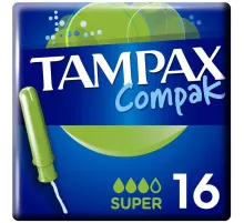 Тампоны TAMPAX Compak Super Duo с аппликатором 16шт/уп
