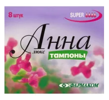 Тампоны Анна Люкс super 8 шт/уп