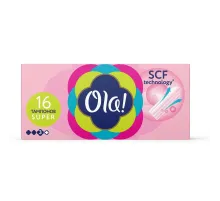 Тампоны Ola! TAMPONS SUPER Шелковистая поверхность 16шт/уп