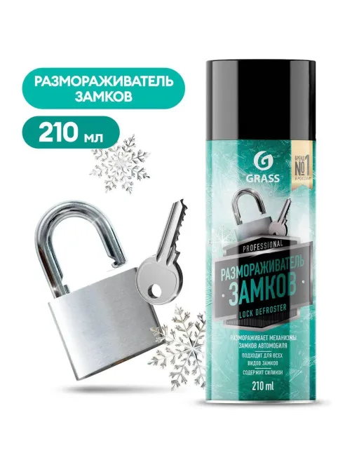 Размораживатель замков и стекол (аэрозоль 210 мл) 110538