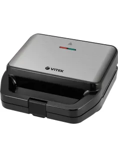 Вафельница Vitek VT-2626 850Вт черный/серебристый