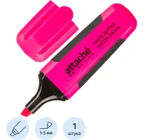Маркер текстовыделитель Attache Selection Neon Dash 1-5мм розовый HL7010