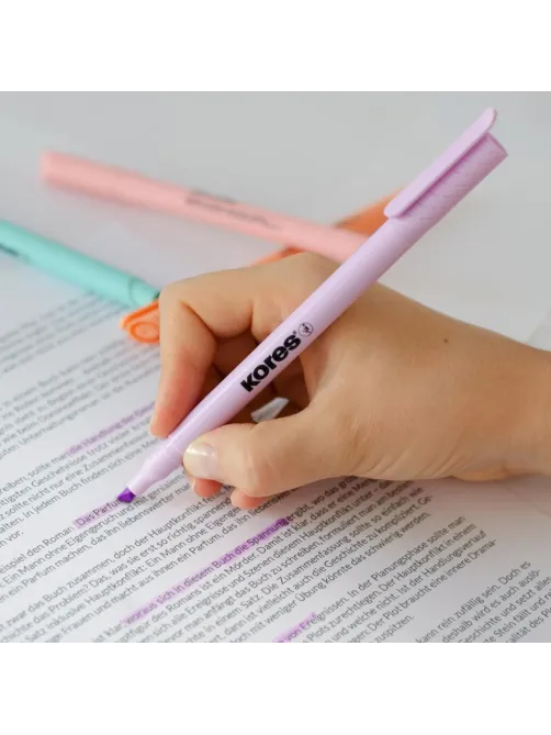 Набор текстовыделителей KORESHIGHLINER PASTEL6ц 1-4ммскош нак36246