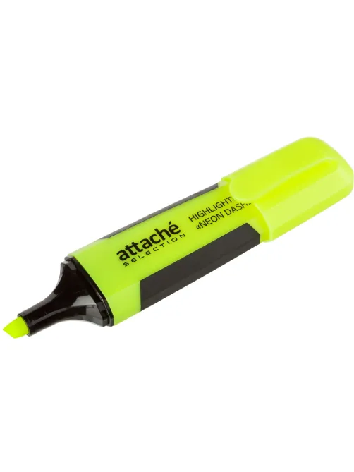 Маркер текстовыделитель Attache Selection Neon Dash 1-5мм желтый HL7010
