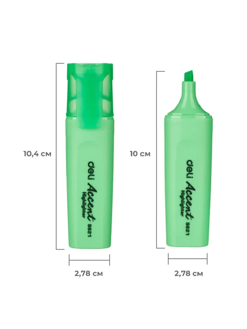 Набор текстовыделителей Deli ES622 Delight скошенный 1-5мм 4цв/наб. ассорт