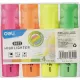 Набор текстовыделителей Deli ES622 Delight скошенный 1-5мм 4цв/наб. ассорт