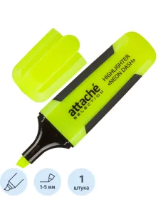 Маркер текстовыделитель Attache Selection Neon Dash 1-5мм желтый HL7010