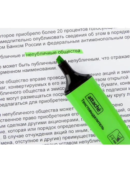 Набор текстовыделителей Attache Palette 1-5мм набор 4цв HL6010