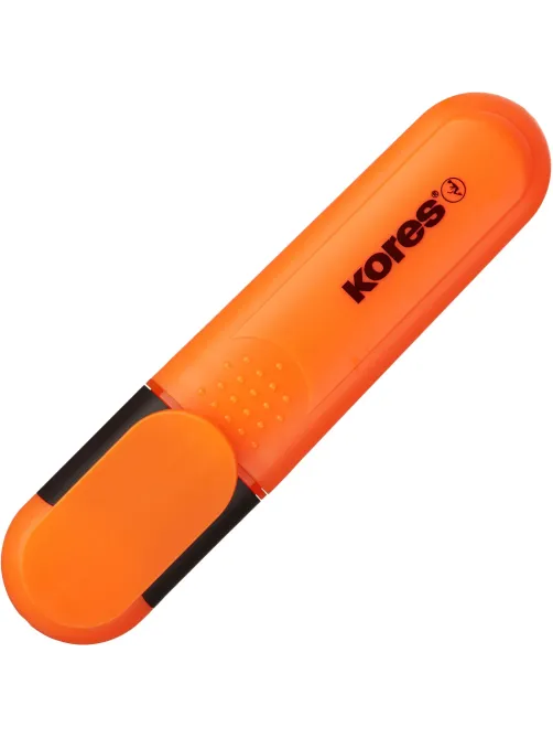 Маркер текстовыделитель Kores BRIGHT LINER PLUS, скош нак, 0.5-5 мм,оранж
