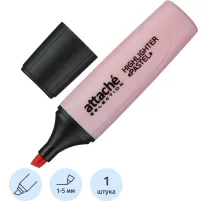 Маркер текстовыделитель Attache Selection Pastel 1-5 мм розовый