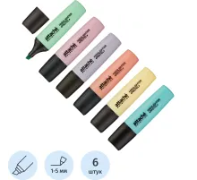 Набор текстовыделителей Attache Selection Pastel 1-5 мм 6 цветов