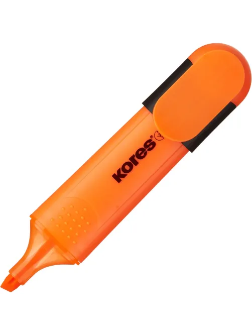 Маркер текстовыделитель Kores BRIGHT LINER PLUS, скош нак, 0.5-5 мм,оранж