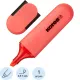 Маркер текстовыделитель Kores BRIGHT LINER PLUS,скош након, 0,5-5 мм, красн