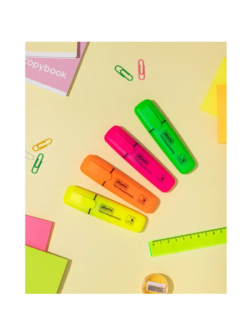 Набор текстовыделителей Attache Palette 1-5мм набор 4цв HL6010