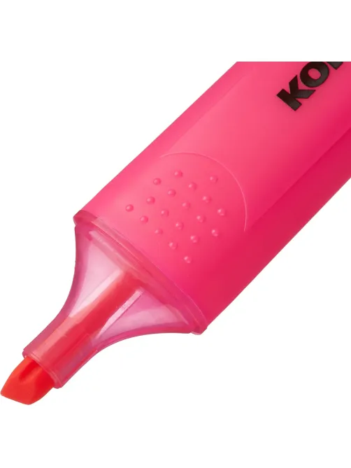 Маркер текстовыделитель Kores BRIGHT LINER PLUS, скош након, 0,5-5мм, розов