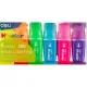 Набор текстовыделителей Deli 1-4мм, скош.нак.,6цв, флуоресц. EU376