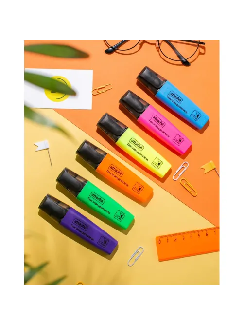 Маркер текстовыделитель Attache Colored 1-5мм оранжевый