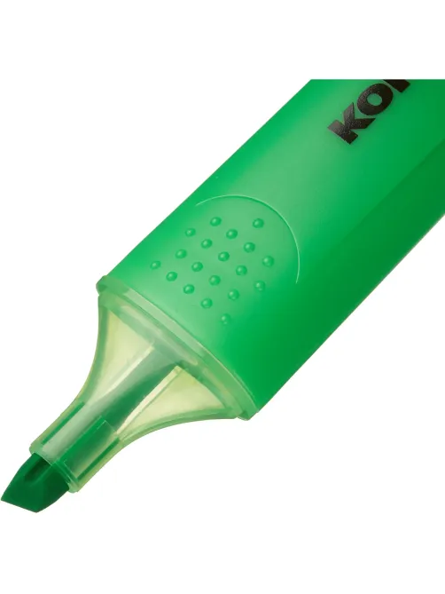 Маркер текстовыделитель Kores BRIGHT LINER PLUS, скош нак, 0.5-5 ммзелен
