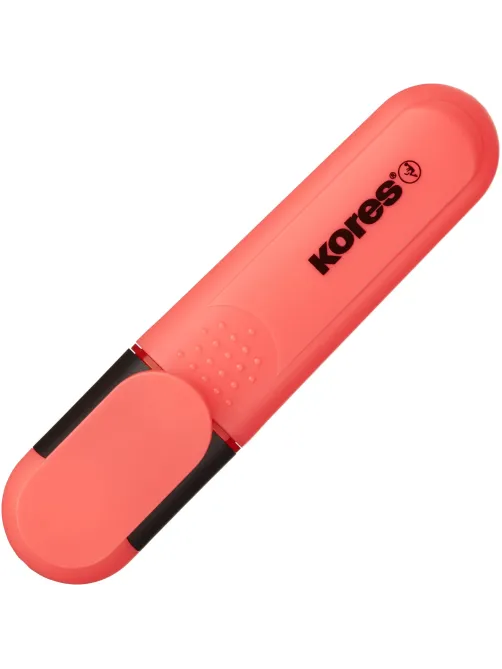 Маркер текстовыделитель Kores BRIGHT LINER PLUS,скош након, 0,5-5 мм, красн