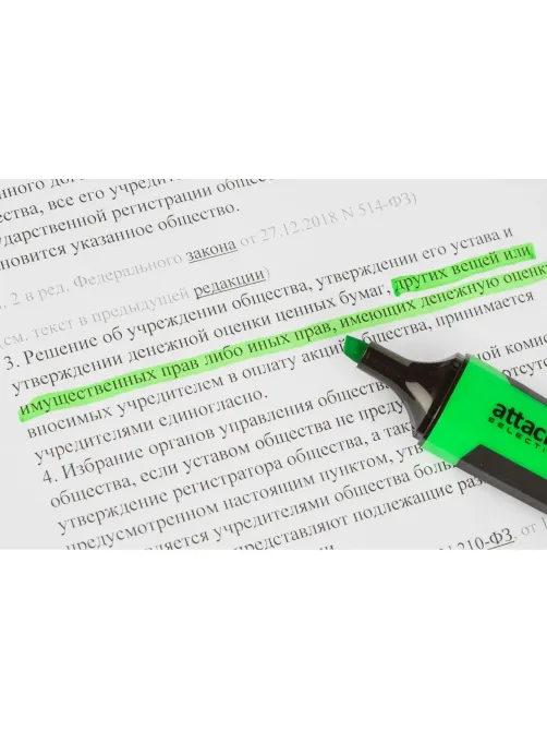 Набор текстовыделителей Attache Selection Neon Dash 1-5мм набор 4цв HL7010