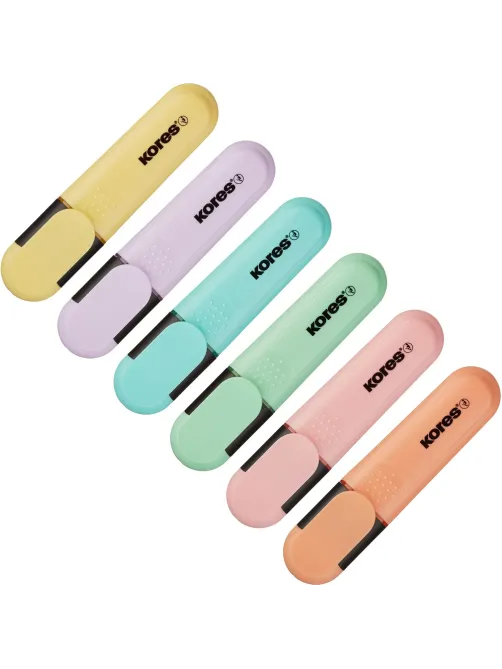 Набор текстовыделителей KORES BRIGHT LINER PLUS 6 цв, 36166