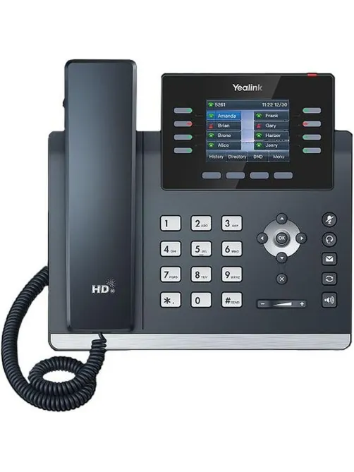 IP-телефон Yealink SIP-T44W,12 аккаун,2 порта USB,Wi-Fi,PoE,GigE,без БП