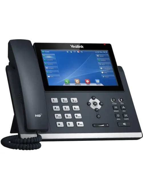 IP-телефон Yealink SIP-T48U, цв экран, 2 USB, 16 аккаун., PoE, GigE, без БП
