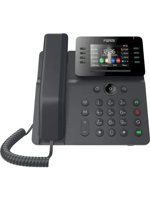 IP-телефон Fanvil V64 Enterprise, 12 SIP, 3.5' color LCD, Opus+IPV6