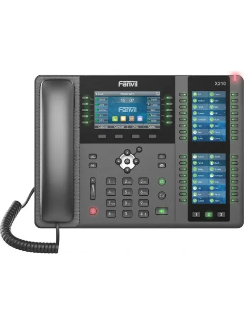 IP-телефон Fanvil X210 2xE10/100/1000, 20 SIP, IPV6, POE + Gigabit, PSU