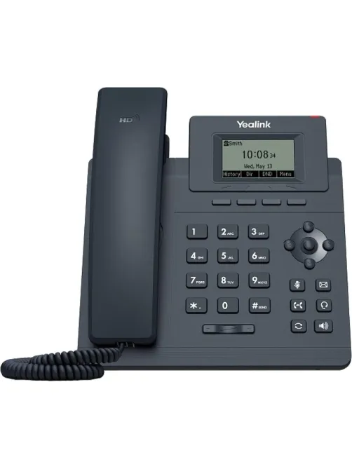 IP-телефон Yealink SIP-T30P, 1 аккаунт, PoE, без БП