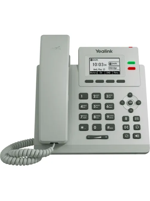 IP-телефон Yealink SIP-T31P Light Gray, цвет светло-серый, 2 аккаунта, PoE