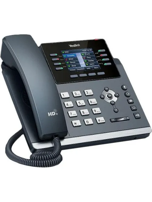 IP-телефон Yealink SIP-T44U,12 аккаунт,2 порта USB,цвет экр,PoE,GigE,без БП