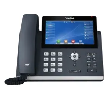IP-телефон Yealink SIP-T48U, цв экран, 2 USB, 16 аккаун., PoE, GigE, без БП