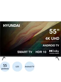 Телевизор Hyundai H-LED55BU7009, UHD, смарт (Android TV)