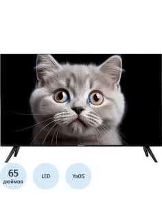 Телевизор Topdevice TDTV65ES13U_BK, UHD, смарт (WildRed)