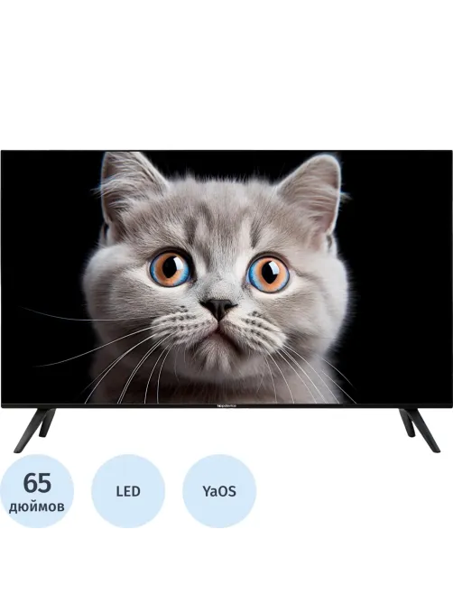 Телевизор Topdevice TDTV65ES13U_BK, UHD, смарт (WildRed)