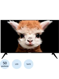 Телевизор Topdevice TDTV50ES13U_BK, UHD, смарт (Яндекс)