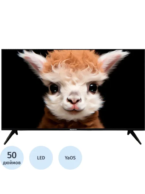 Телевизор Topdevice TDTV50ES13U_BK, UHD, смарт (Яндекс)