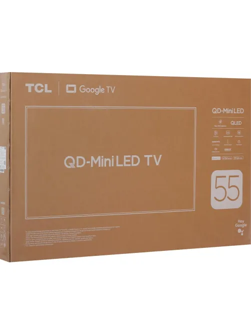 Телевизор TCL 55C6K, Mini LED, смарт