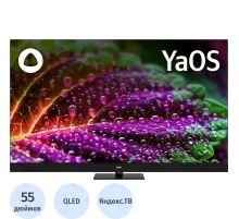 Телевизор BBK 55LED-8259/UTS2C, QLED, UHD, смарт (Яндекс.ТВ)